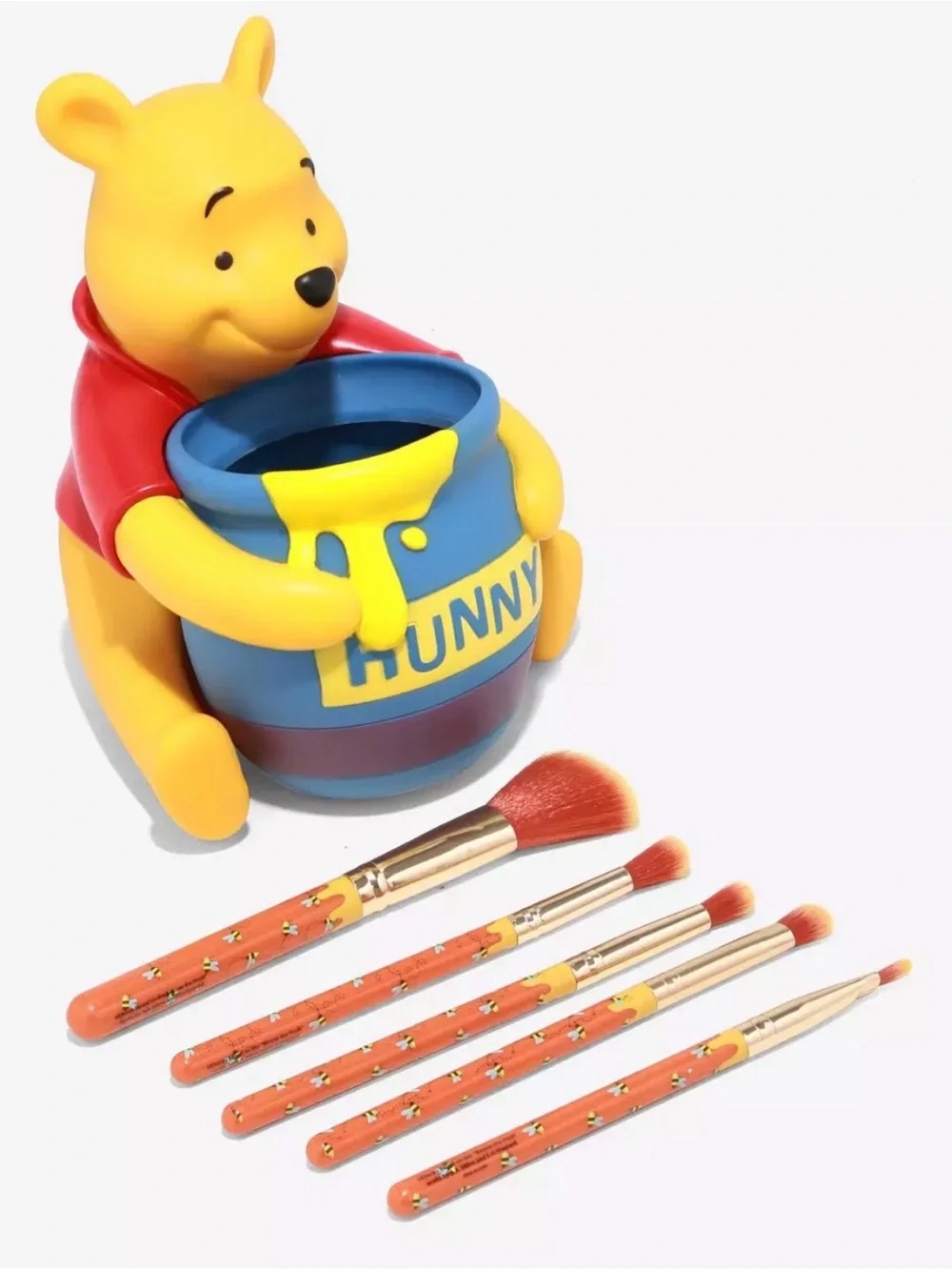 NEW Loungefly Disney Winnie-the-Pooh makeup brush HOLDER & BRUSHES